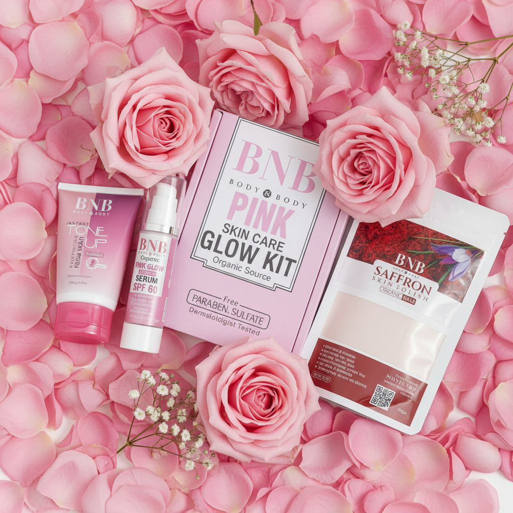 BNB Pink Flat Lay